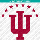 Indiana Hoosiers SVG Bundle | NCAA College Vector Cricut