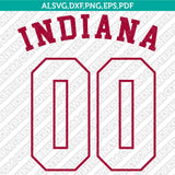 Indiana Hoosiers SVG Bundle | NCAA College Vector Cricut