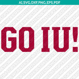 Indiana Hoosiers SVG Bundle | NCAA College Vector Cricut