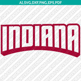 Indiana Hoosiers SVG Bundle | NCAA College Vector Cricut
