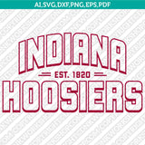 Indiana Hoosiers SVG Bundle | NCAA College Vector Cricut