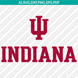 Indiana Hoosiers SVG Bundle | NCAA College Vector Cricut