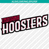 Indiana Hoosiers SVG Bundle | NCAA College Vector Cricut