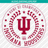 Indiana Hoosiers SVG Bundle | NCAA College Vector Cricut