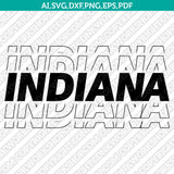 Indiana Hoosiers SVG Bundle | NCAA College Vector Cricut