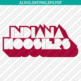 Indiana Hoosiers SVG Bundle | NCAA College Vector Cricut