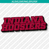 Indiana Hoosiers SVG Bundle | NCAA College Vector Cricut