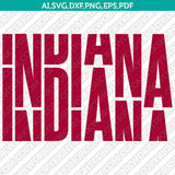 Indiana Hoosiers SVG Bundle | NCAA College Vector Cricut