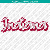 Indiana Hoosiers SVG Bundle | NCAA College Vector Cricut