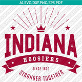 Indiana Hoosiers SVG Bundle | NCAA College Vector Cricut