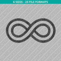 Infinity Infinite Embroidery Design - 6 Sizes - INSTANT DOWNLOAD