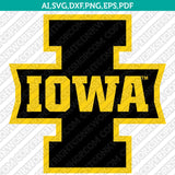 Iowa Hawkeyes Logo SVG Bundle | NCAA College Vector Cricut