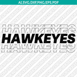 Iowa Hawkeyes Logo SVG Bundle | NCAA College Vector Cricut