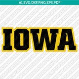 Iowa Hawkeyes Logo SVG Bundle | NCAA College Vector Cricut