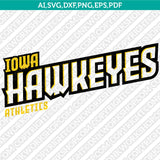 Iowa Hawkeyes Logo SVG Bundle | NCAA College Vector Cricut