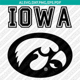 Iowa Hawkeyes Logo SVG Bundle | NCAA College Vector Cricut