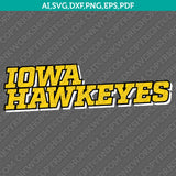 Iowa Hawkeyes Logo SVG Bundle | NCAA College Vector Cricut