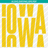 Iowa Hawkeyes Logo SVG Bundle | NCAA College Vector Cricut
