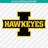 Iowa Hawkeyes Logo SVG Bundle | NCAA College Vector Cricut