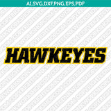 Iowa Hawkeyes Logo SVG Bundle | NCAA College Vector Cricut