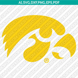 Iowa Hawkeyes Logo SVG Bundle | NCAA College Vector Cricut