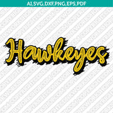 Iowa Hawkeyes Logo SVG Bundle | NCAA College Vector Cricut
