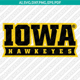 Iowa Hawkeyes Logo SVG Bundle | NCAA College Vector Cricut