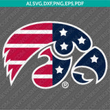 Iowa Hawkeyes Logo SVG Bundle | NCAA College Vector Cricut