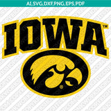 Iowa Hawkeyes Logo SVG Bundle | NCAA College Vector Cricut