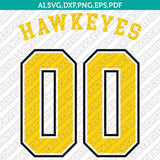 Iowa Hawkeyes Logo SVG Bundle | NCAA College Vector Cricut