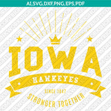 Iowa Hawkeyes Logo SVG Bundle | NCAA College Vector Cricut