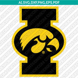 Iowa Hawkeyes Logo SVG Bundle | NCAA College Vector Cricut