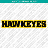 Iowa Hawkeyes Logo SVG Bundle | NCAA College Vector Cricut