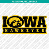 Iowa Hawkeyes Logo SVG Bundle | NCAA College Vector Cricut