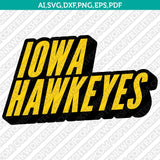 Iowa Hawkeyes Logo SVG Bundle | NCAA College Vector Cricut
