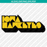 Iowa Hawkeyes Logo SVG Bundle | NCAA College Vector Cricut