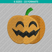 Jack O Lantern Halloween Pumpkin Machine Embroidery Design - 6 Sizes - INSTANT DOWNLOAD
