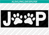 Jeep Paw  SVG Vector Silhouette Cameo Cricut Cut File Dxf Png Eps Clipart