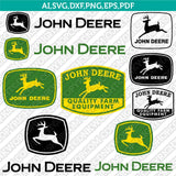 John Deere Logo SVG Bundle – Farm Equipment Vector Cricut