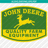 John Deere Logo SVG Bundle – Farm Equipment Vector Cricut