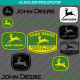 John Deere Logo SVG Bundle – Farm Equipment Vector Cricut