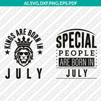 July Birthday SVG Cut File Clipart Cricut Png