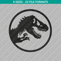 Jurassic World Dinosaur Jurassic Park Embroidery Design - 6 Sizes - INSTANT DOWNLOAD
