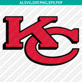 Kansas City Chiefs SVG Bundle – NFL Football Logo Vector Cricut