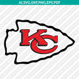 Kansas City Chiefs Logo SVG Cut File Cricut Clipart Dxf Eps Png Silhouette Cameo