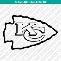 Kansas City Chiefs Logo SVG Cut File Cricut Clipart Dxf Eps Png Silhouette Cameo