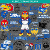Kansas Jayhawks Logo SVG Bundle | NCAA College Vector Cricut
