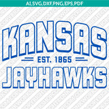 Kansas Jayhawks Logo SVG Bundle | NCAA College Vector Cricut