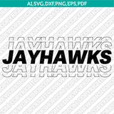 Kansas Jayhawks Logo SVG Bundle | NCAA College Vector Cricut