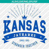 Kansas Jayhawks Logo SVG Bundle | NCAA College Vector Cricut